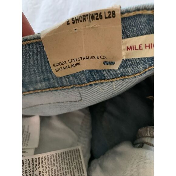 Levi's Mile High Super Skinny Jeans women's size 26 NWT - Picture 6 of 7